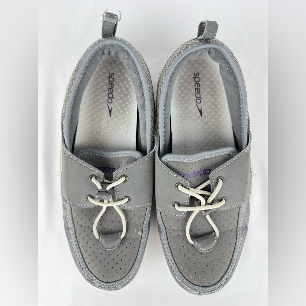 Speedo Gray Port Water Boat Shoes for Women - Picture 3 of 8